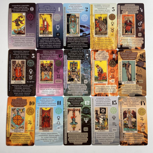 Карты Таро - С ключевыми словами на Испанском, уменьшенная (Future Fate Indicator Forecasting Cards)