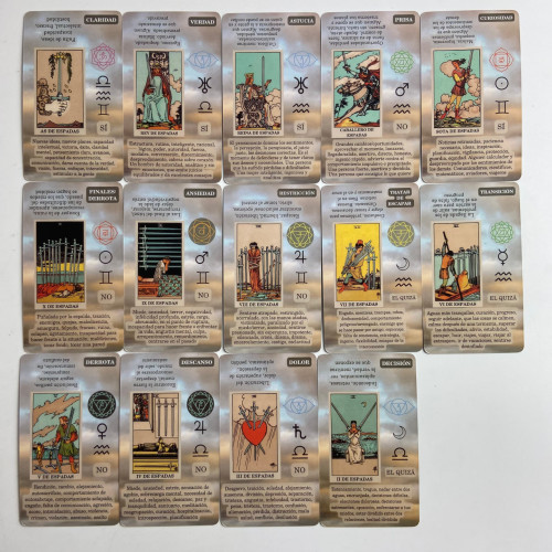 Карты Таро - С ключевыми словами на Испанском, уменьшенная (Future Fate Indicator Forecasting Cards)