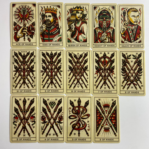 Карти Таро - Тату "Чорнила та Інтуїція", зменшена (Tattoo tarot: ink & intuition)