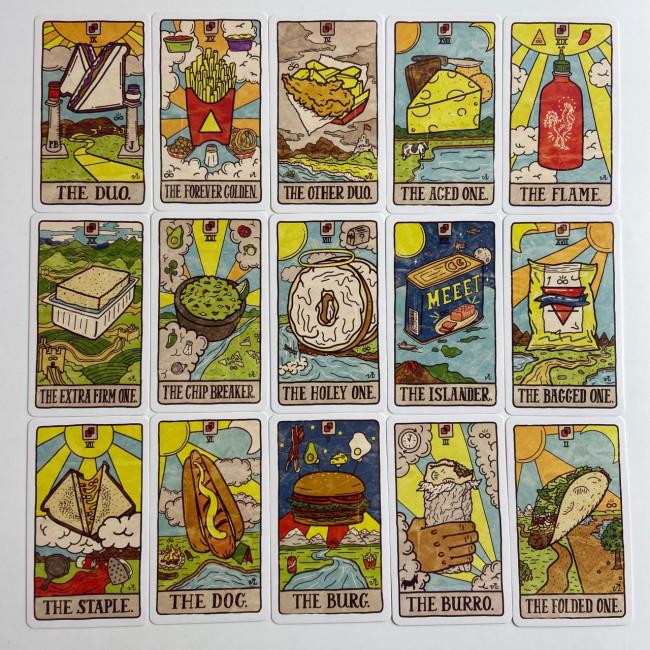 Карты Таро - Еды, уменьшенная (Food Fortunes Tarot) Карты Таро - Еды, уменьшенная (Food Fortunes Tarot)