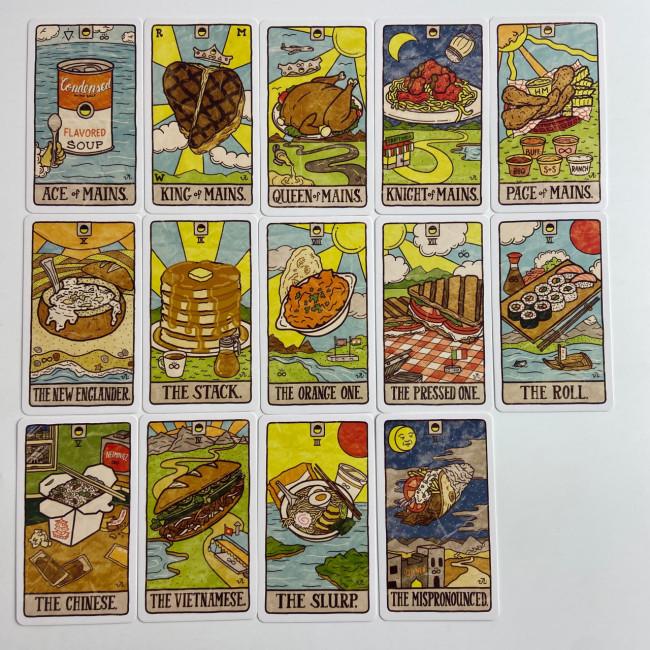 Карты Таро - Еды, уменьшенная (Food Fortunes Tarot) Карты Таро - Еды, уменьшенная (Food Fortunes Tarot)