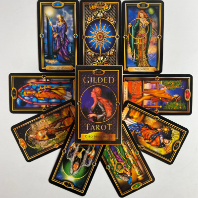 Карты Таро - Королевское Позолоченное, уменьшенная (Gilded Tarot Royale Deck)