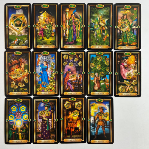 Карты Таро - Королевское Позолоченное, уменьшенная (Gilded Tarot Royale Deck)