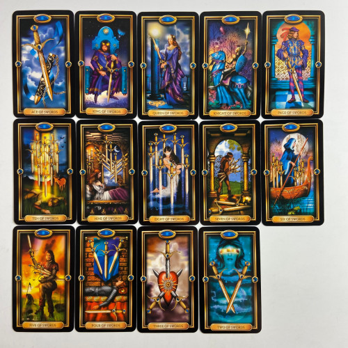 Карты Таро - Королевское Позолоченное, уменьшенная (Gilded Tarot Royale Deck)
