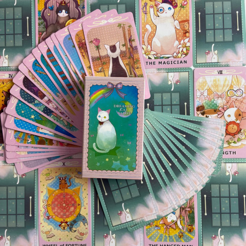 Карты Таро - Мечтающего Кота, уменьшенная (Dreaming Cat Tarot)