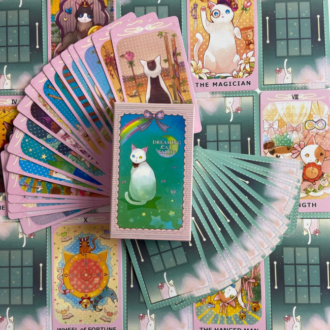 Карти Таро - Мріючого Кота, зменшена (Dreaming Cat Tarot) Карти Таро - Мріючого Кота, зменшена (Dreaming Cat Tarot)