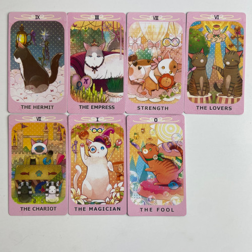 Карты Таро - Мечтающего Кота, уменьшенная (Dreaming Cat Tarot)