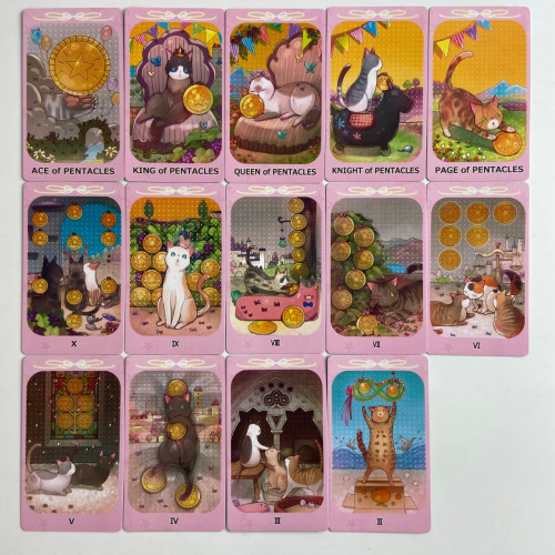 Карты Таро - Мечтающего Кота, уменьшенная (Dreaming Cat Tarot)
