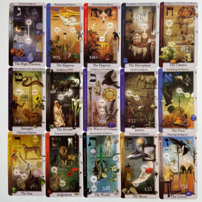 Карти Таро - Магічне Таро Співвідношень, зменшена (Tarot of Magical Correspondences)