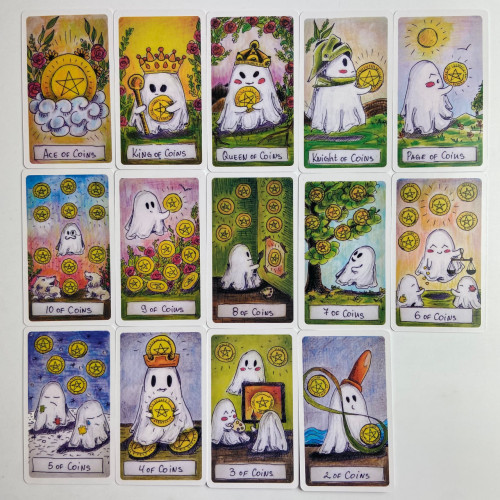 Карты Таро - Милого Призрака, уменьшенная (Cute Ghost Tarot) Карты Таро - Милого Призрака, уменьшенная (Cute Ghost Tarot)