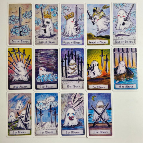 Карты Таро - Милого Призрака, уменьшенная (Cute Ghost Tarot) Карты Таро - Милого Призрака, уменьшенная (Cute Ghost Tarot)
