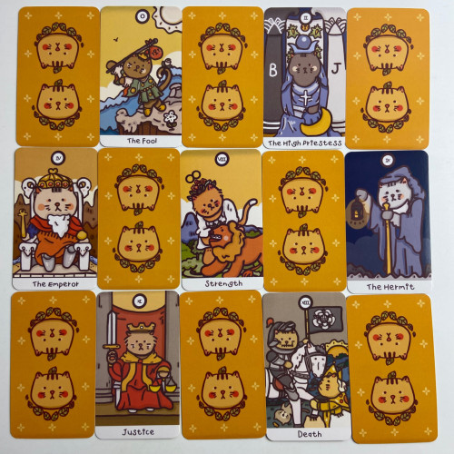 Карты Таро - Кошачье, уменьшенная (Cattitude Tarot)