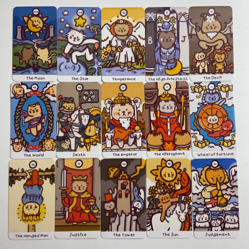 Карты Таро - Кошачье, уменьшенная (Cattitude Tarot)