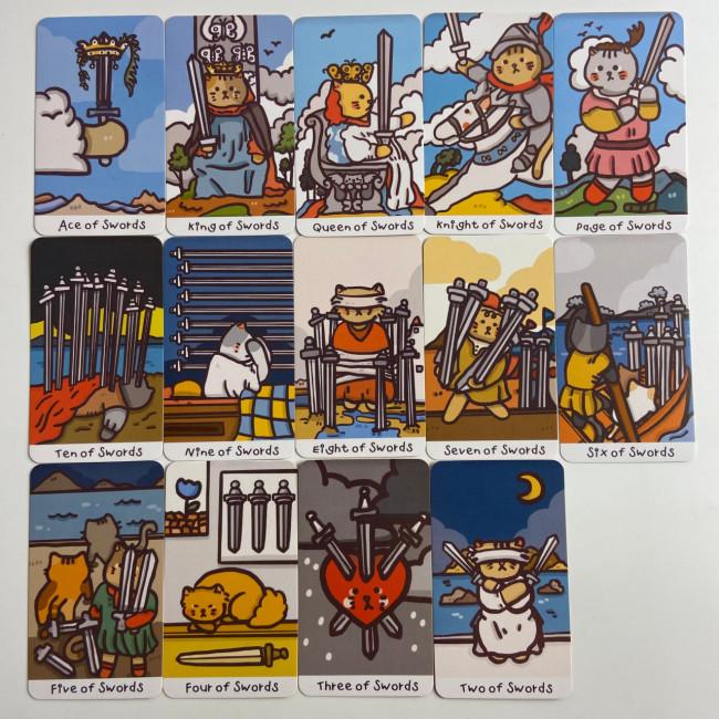 Карти Таро - Котяче, зменшена (Cattitude Tarot)