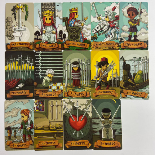 Карты Таро - Смиттины, уменьшенная (Smithtiny Tarot)