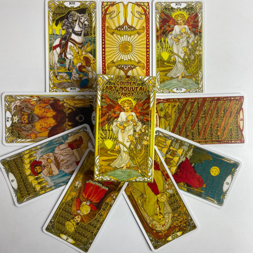 Карты Таро - Золотое таро Райдера Уэйта Ар Нуво (Golden Art Nouveau Tarot)