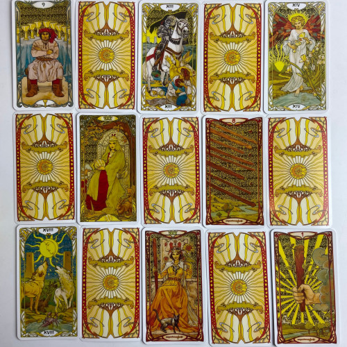 Карты Таро - Золотое таро Райдера Уэйта Ар Нуво (Golden Art Nouveau Tarot)