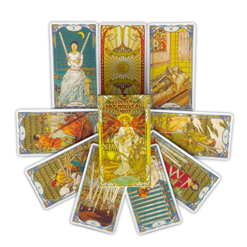 Карты Таро - Золотое таро Райдера Уэйта Ар Нуво (Golden Art Nouveau Tarot)