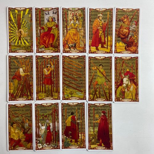 Карты Таро - Золотое таро Райдера Уэйта Ар Нуво (Golden Art Nouveau Tarot)