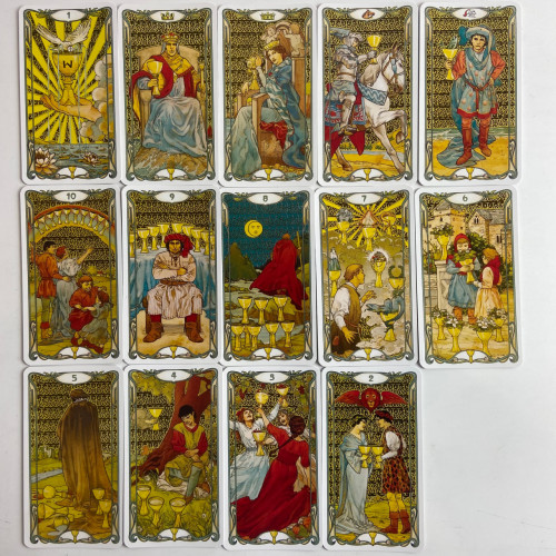 Карты Таро - Золотое таро Райдера Уэйта Ар Нуво (Golden Art Nouveau Tarot)