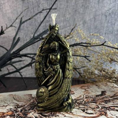 Восковая бронзовая свеча - Фрейя (14 см)