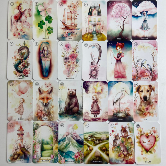 Карти Оракул - Солодкий Квітковий Оракул Ленорман (Sweet Blossom Lenormand Oracle)