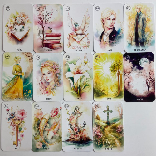 Карты Оракул - Сладкий Цветочный Оракул Ленорман (Sweet Blossom Lenormand Oracle)