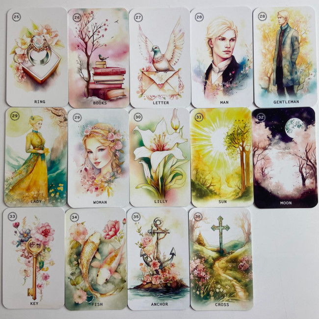 Карти Оракул - Солодкий Квітковий Оракул Ленорман (Sweet Blossom Lenormand Oracle)