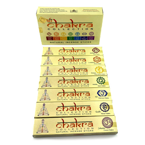 Набор пыльцевых благовоний - Chakra Collection, Масала Mother nature products (7 Чакр)