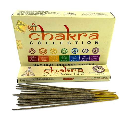 Набор пыльцевых благовоний - Chakra Collection, Масала Mother nature products (7 Чакр)