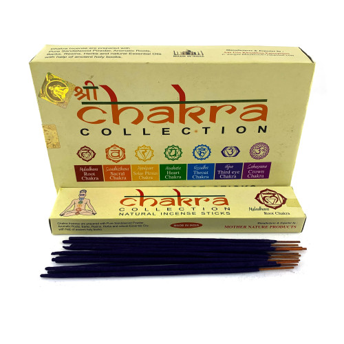 Набор пыльцевых благовоний - Chakra Collection, Масала Mother nature products (7 Чакр)