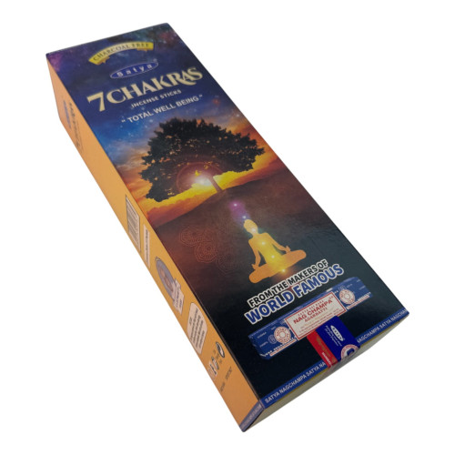 Пыльцевые благовония - 7 Chakras, Масала Satya 20 шт/уп. (7 Чакр)