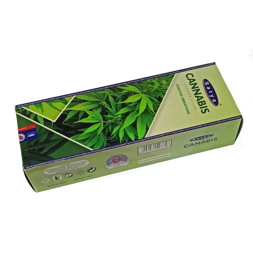 Пыльцевые благовония - Cannabis, Масала Satya 20 шт/уп. (Конопля)
