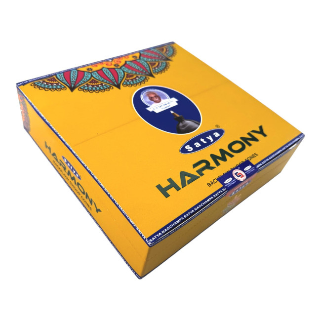 Арома-конуси зі зворотним потоком - Harmony Backflow Dhoop Cones, Satya (Гармонія)
