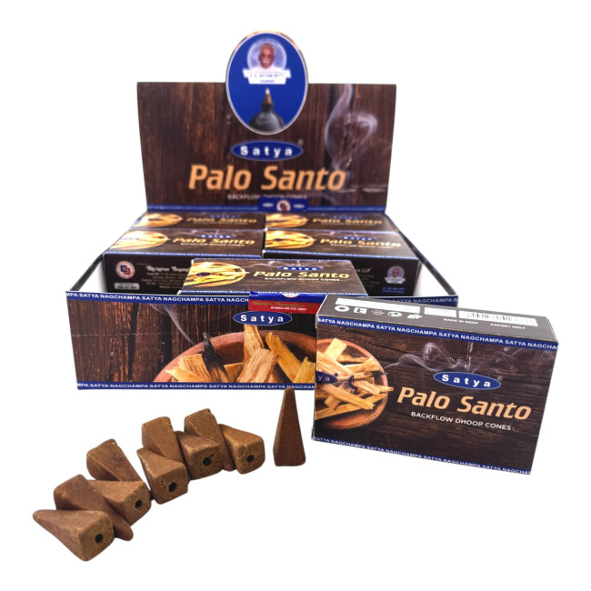 Арома-конуси зі зворотним потоком - Palo Santo Backflow Dhoop Cones, Satya (Священне Дерево) Арома-конуси зі зворотним потоком - Palo Santo Backflow Dhoop Cones, Satya (Священне Дерево)
