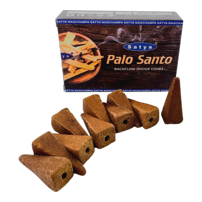 Арома-конуси зі зворотним потоком - Palo Santo Backflow Dhoop Cones, Satya (Священне Дерево)