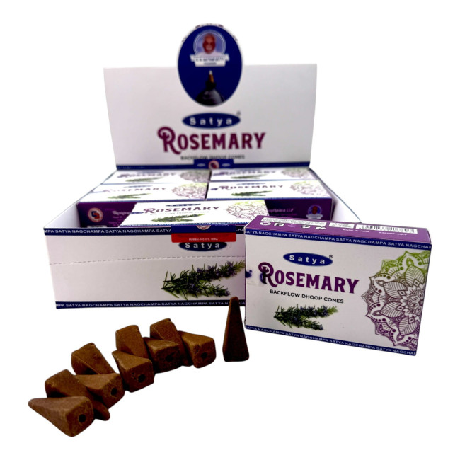 Арома-конуси зі зворотним потоком - Rosemary Backflow Dhoop Cones, Satya (Розмарин) Арома-конуси зі зворотним потоком - Rosemary Backflow Dhoop Cones, Satya (Розмарин)