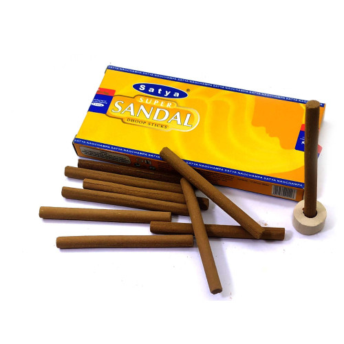 Безосновные благовония - Super Sandal, Dhoop Sticks, Satya (Супер Сандал)