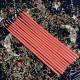 Тонкі макані воскові свічки - Рожеві 27 см