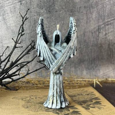 Воскова біла свічка - Янгол Безодні (16 см)