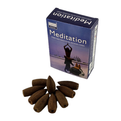 Арома-конусы с обратным потоком - Meditation Backflow Dhoop Cones, Darshan (Медитация)