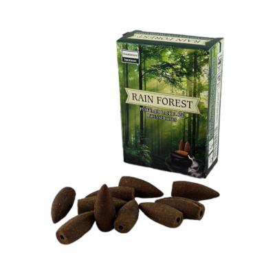 Арома-конусы с обратным потоком - Rain Forest Backflow Dhoop Cones, Darshan (Дождь в лесу)
