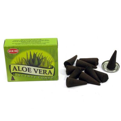 Арома-конусы - Aloe Vera Dhoop Cones, HEM (Алое Вера)