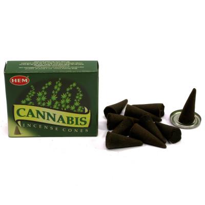 Арома-конусы - Cannabis Dhoop Cones, HEM (Конопля)