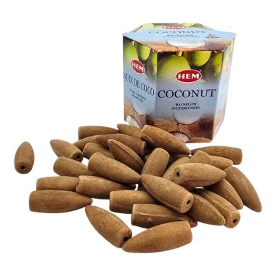 Арома-конусы - Coconut Dhoop Cones, HEM (Кокос)
