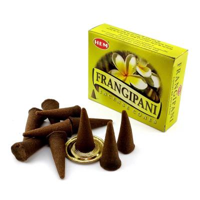 Арома-конусы - Frangipani Dhoop Cones, HEM (Франжипани)