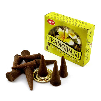 Арома-конусы - Frangipani Dhoop Cones, HEM (Франжипани)