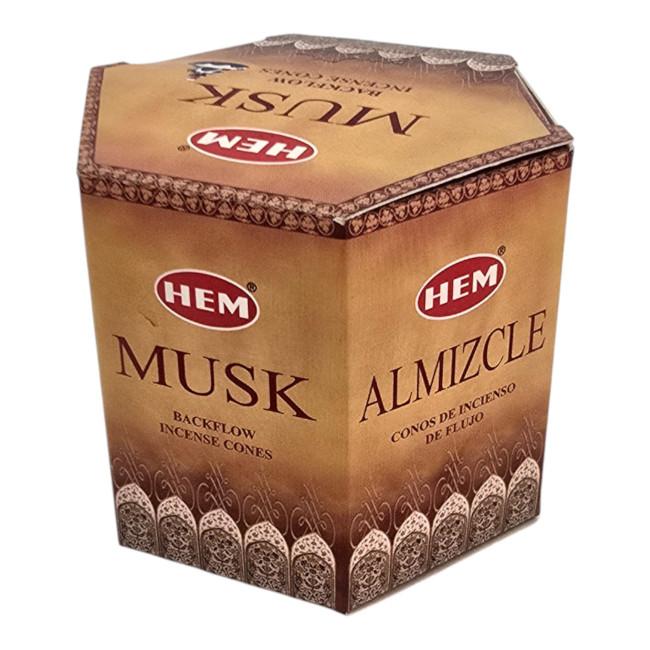 Арома-конусы с обратным потоком - Musk Backflow Dhoop Cones, HEM (Муск)