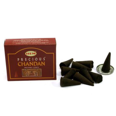 Арома-конусы - Precious Chandan Dhoop Cones, HEM (Драгоценный Чандан)