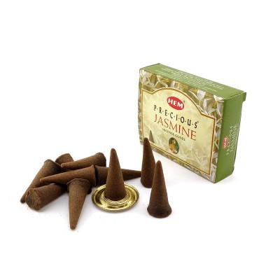 Арома-конусы - Precious Jasmine Dhoop Cones, HEM (Драгоценный Жасмин)